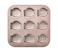 Genérico 9 Slot Baking Pan - Reusable Cupcake Tray, Baking Tray for Cookie Brownie Chocolate, Cupcake Molds with Non Stick Surfaces, Muffin Pan, Muffin Mold for Kitchen Food Preparation Tool