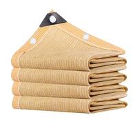 Genérico 95% Beige Red de Sombra Malla Sombreadora, Malla Sombra con Ojales Transpirable Toldo Parasol para Invernadero, Terraza, Plantas, Gallinero 1X1M 2X2.0M 2X5M 3X3.0M 3X5M 5X5M 6X7M(1.5x2.0m)