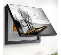 Genérico A,40x30, Cuadro Electrico Decorativos Contador Caja Medidor Eléctrico Diseño Minimalista Cuadro De Distribución Caja Fuerte Interruptor Pintura Colgante Decoración Ocultar Pinturas