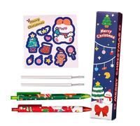Generico À Encre Gel - Rétractables avec Designs Cartoon pour Fournitures Scolaires - Pour Fêtes De Noël Et Vacances - Pour À La Maison Élèves Garçons Filles Récompenses Bureau