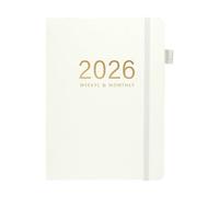Genérico A5 Notebook, 2026 Journal Writing with 144 Lined Sheets, Durable Hardcover Daily Planner Calendar for Study, Work, Travel, College, Business, Graduation, School, and Home Office