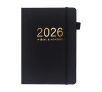 Genérico A5 Planner 2026 - Journal Goals Tracker, Portable Calendar Organizer, Daily Schedule Book | Kids Adults Travel College Graduation Home Business Workplace School Study Meeting Usage, Planning