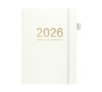 Genérico A5 Planner 2026 - Journal Goals Tracker, Portable Calendar Organizer, Daily Schedule Book | Kids Adults Travel College Graduation Home Business Workplace School Study Meeting Usage, Planning