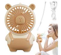 Generico Abanicos de viaje - Ventilador de bolsillo portátil - Dispositivo eléctrico refrescante diseño Capibara con USB, compacto para casa, excursiones, camping