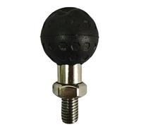 Generico Abrazadera de manillar para espejo retrovisor con montaje en manillar de aluminio con cabeza inclinada para teléfonos y cámaras de acción en motocicletas