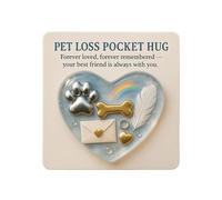 Genérico Abrazo de bolsillo por la pérdida de una mascota: un pequeño regalo con un gran corazón, mini perro de bolsillo para la pérdida de una mascota con tarjeta inspiradora (1PC)