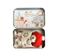 Generico Abrazo en forma de osito de bolsillo, abrazo en forma de osito de bolsillo para niños - Juguete de peluche,Juego de tarjetas de abrazo con, muñeca de peluche con