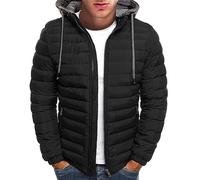 Genérico Abrigo Hombre Deporte Marca Elegante Chollos Ultima Hora Ofertas Flash, Chaquetas Hombre Sport Deportes Frio Sudaderas Hombres con Capucha Deportiva Largos Jersey Hombre Invierno Negro XL