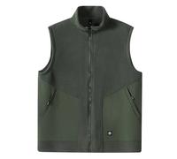 Genérico Abrigo Hombre Invierno Largo Casaca Para Homem Inverno Sin Mangas Chaquetas Invierno Ropa Senderismo Ultraligero de Nieve Chaleco Casual Chaqueta Acolchada Ligera Hombre Verde militar L