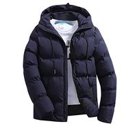Genérico Abrigo Hombre Invierno Parka Caliente Y Esponjoso Manga Larga Sudadera a Prueba De Viento Color Liso Abierta Jacket Deportes Bolsillo Chaqueta Antiviento Al Aire Libre
