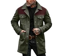 Genérico Abrigo Hombre Invierno Parka Hombre Aviador Jacket Termica Montaña Chaquetón Otoño Abrigos Popular 2#Verde Militar XXL 2025