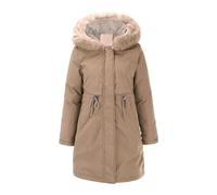 Genérico Abrigo Mujer Acolchado Abrigos con Cinturon Mujer Mujer Chaqueta De Invierno Abrigo De Invierno Parka Al Libre Calle Diario Invierno Otoño Abrigo Largo Abrigo Capucha Pelo Mujer (Khaki, L)