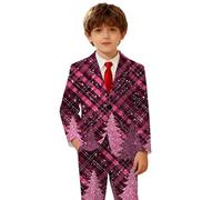 Genérico Abrigo Niño - Chaqueta Infantil Estampada Navideña con Solapa Clásica para Niños Y Niñas Abrigo De Temporada