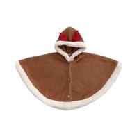 Genérico Abrigo Niños - Capa con Capucha Invierno Niña Abrigo Poncho Navidad Toddler Outfit Chaleco Impermeable