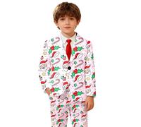 Genérico Abrigo Plumas Niño - Abrigo Infantil De Traje con Navideños Animados para Niños Estilo Casual Elegante Y Eventos Formales