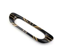 Genérico ABS plástico luz Trasera de Niebla lámpara Cubierta decoración para Mini Cooper F55 Hardtop F56 Hatchback F57 Cabrio 2014~2019 (Union Jack Gold)