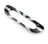 Genérico ABS plástico luz Trasera de Niebla lámpara Cubierta decoración para Mini Cooper F55 Hardtop F56 Hatchback F57 Cabrio 2014~2019 (Union Jack Gray)