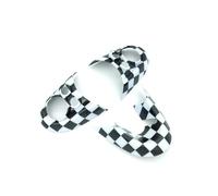 Genérico ABS plástico Volante Recorte decoración Pegatina Shell para Mini Cooper F54 Clubman F55 Hardtop F56 Hatchback F57 Convertible F60 Countryman 2014~2020 E (Checkered)