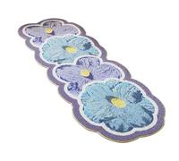 Genérico Absorbent Flower Mat, Non Slip Floor Carpet, 120x50cm Rug with Washable Build, Soft Microfiber Bathroom Mat, Stylish Pattern with Modern Design, Indoor Floor Carpet for Kitchen Bedroom