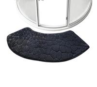 Genérico absorbente baño mate, Washable Absorbent Carpet Home Decor, Super Soft Bathroom Floor Mats Curved, Shower Accessories for Bedroom RV Apartment Kitchen Hotel Dorm Family Safety Entrance