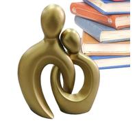 Genérico Abstract Couple Sculpture - Resin Lover Statue, Modern Shelf Ornament, Romantic Home Decor Piece | Bedroom Living Room Centerpiece Display, Table Decoration Gift Idea Keepsake