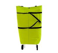 Genérico Accelerateh Bag 2 en 1 Bolsa de Compras Plegable Bolsa Verde Carrito de Compras Plegable portátil Bolsa con Ruedas Maquina Tejedora De Lana (Green, 46X39X12cm)