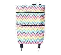 Genérico Accelerateh Bag 2 en 1 Bolsa de Compras Plegable Bolsa Verde Carrito de Compras Plegable portátil Bolsa con Ruedas Maquina Tejedora De Lana (Multicolour, 46X39X12cm)