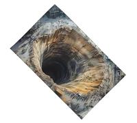 Genérico Accent Area Rugs - Printed Illusion Rug ¦ Compact Illusion Carpet with Interior Floor Coverage, Optical Mat for Entrance Setup, Indoor Visual Rug, Themed Hole Carpet with Hallway Decor