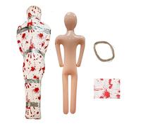 Genérico accesorio cadáver, inflable decoraciones aterradoras realistas sanguinolentas para cementerio, jardín, porche, césped, decoración misteriosa