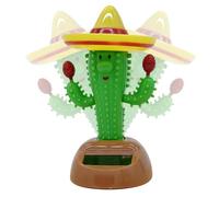 Genérico Accesorios para salpicadero de coche - Adorno interior Auto Cactus Dancing Solar - Figuras de Cactus Dancing para salpicadero - para sedanes, Pick-ups,