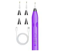 Generico Accessoire - Stylo | Stylo Électrique À Strass - Avec 3 Niveaux | Outil De Création Pour Projets De Dessin, Bijoux, Cadre, Broderie, Sous-verres Et Porte-clés