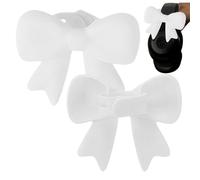 Genérico Accessoires Casque Audio 6x3x2 Cm 70g - Jeu De 2 Attaches Silicone 3D | Nœud Papillon Cosplay Décorations Élégantes Pour Fête Streaming Étude Travail Voyage Déplacements