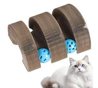Genérico Accordion Scratch Pad - Cat Toy Board for Training | Foldable Design with Interactive Balls, Textured Grip, Mental Stimulation Tool, Indoor Play Accessory for Travel and Family Time