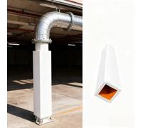 Genérico Acolchado Cuadrado de 1,8 m para Postes de Seguridad, Cubierta para columnas de Aros de Baloncesto, Envoltura de Soporte para Garaje, Almohadilla de protección Personalizable (Blanco, 15 x 1