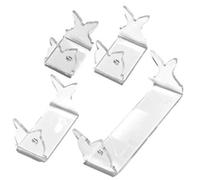 Genérico Acrylic Bait Lure Display Shelf - Clear Build, 4pcs Shelf Set, Tiered Step Design, Angled Display | Fishing Lures Storage Holder For Tackle Room Wall, Man Cave Decor, Fishing Gear