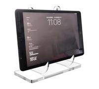 Genérico Acrylic Book Display Stand - Clear Acrylic Book Display | Anti-Slip Vertical Rack | Space-Saving Storage Organizer for Office Nursery Room Kitchen Classroom Living Library