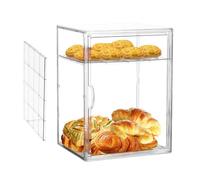 Genérico Acrylic Bread Box, Adjustable Storage Container, Clear Countertop Food Keeper with Ventilation Design, Durable Kitchen Organizer, Freshness Preserving Bread Holder for Pantry Use
