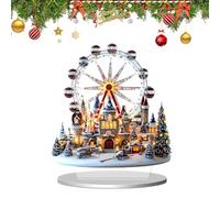 Genérico Acrylic Centerpiece Ornament - 2D Decorative Statue Acrylic Accent for New Year, Birthday Events with Modern Desk Display Function, Festive Home Décor for Study Room and Workplace