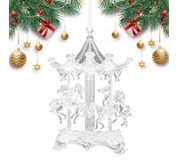 Genérico Acrylic Christmas Decorations - Transparent Crystal Ornaments for Holiday | Premium Acrylic Construction, Shiny Winter Holiday Design, Tree Decoration, Thanksgiving Birthday