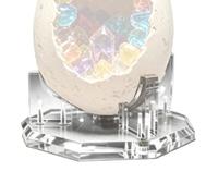 Genérico Acrylic Crystal Ball - Stand Nonagon Display Base Elegant | Transparent Holder Stable Decorative for Spheres Eggs, Minerals Stones, Rock Collectibles, Home or Office Decor