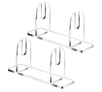 Genérico Acrylic Fan Display Stand - 2X Chinese Foldable Fan Transparent Acrylic Organizer Shelf, Decorative Rack with for Home, Living Room, Desk Elegant Organizer for Home Decor