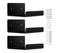 Genérico Acrylic Floating Shelves - 3 Pieces Organizer, Bathroom Makeup Shelves | For Renters Designers Students Office Shop Hotel Bathroom Living Room Kitchen Bedroom Books Plants