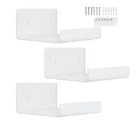 Genérico Acrylic Floating Shelves - Wall Mounted Storage for Modern Living | Clear Acrylic with Strong Wall Mount, 3-Piece Display Shelf for Bathroom Bedroom Kitchen Office Apartment Decor