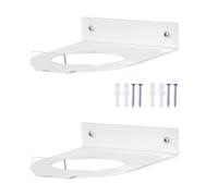 Genérico Acrylic Football Display Stand Set, 2 Piece Wall Mount Ball Holder For Sports Display and Storage, Clear Durable Sports Rack For Football Baseball Volleyball Bowling Showcase Home Office Use