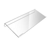 Genérico Acrylic Keyboard Stand For Desk - Ergonomic Tilted Clear Riser with Anti-Slip Strip | 17x5.5 Inch Keyboard Tray Holder For Office Home | Transparent Design, Promotes Comfortable Typing