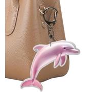 Genérico Acrylic Keychain | 2D Flat-Printed Acrylic Cartoon Charm | Dolphin Bag Charm | For Women Men Boys Girls Bags Backpacks House Indoor Outdoor Desk Table School Travel