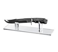 Genérico Acrylic Knives Stand - Knivves Display Stand For Storage | Fixed Blade Knivves Collection Display Holder For Single Knives Rustic Cabin Home Black Wide Dispplay