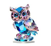 Generico Acrylic Owl Sculpture - Modern Decorative Statue, Creative Table Ornament, Base Stand, Artistic Home Accent, Elegant Display Piece | Owl Decoration For Bookshelf Desk Living Room Decor