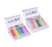Genérico Acrylic Paint Gel Pens - Art Markers | 23×16.5×3.3cm 36 Colors and 22.7×16.5×4.4cm 54 Colors Sets with 1.0mm Fine Tip, 600g and 800g Acrylic Pens with Polyester Ink Flow, Coloring Tools