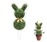 Genérico Acrylic Tree Ornament - Easter Bunny Stake Set, Weatherproof Animal Cutout for Yard, High-Gloss Decorative Plate for Flower Pots, Garden Supplies, Whimsical Garden Art for Holiday Park
